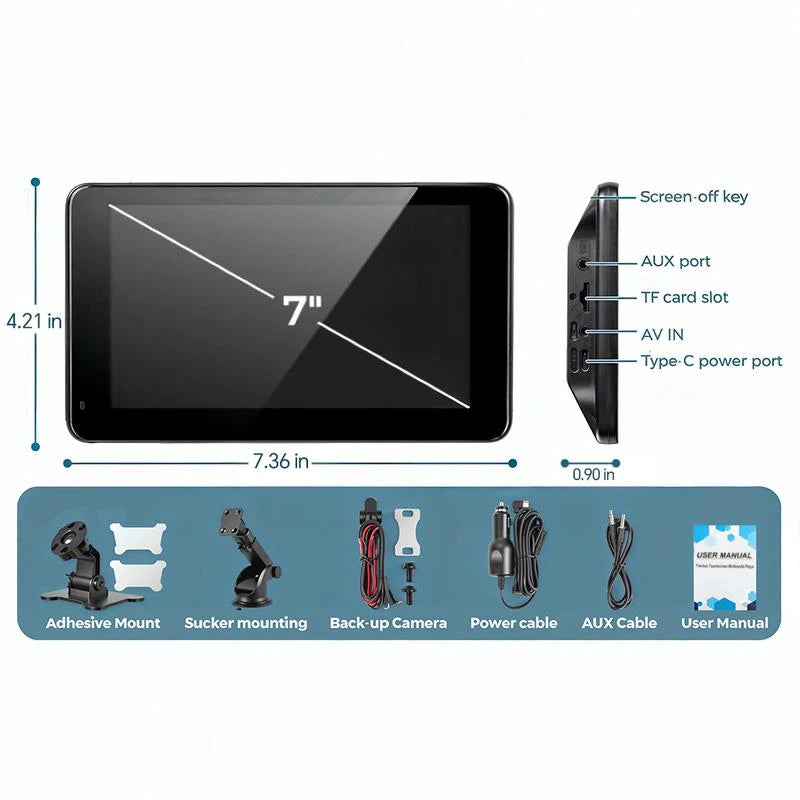 2026 Upgraded Wireless CarPlay Screen for Andriod & Iphone